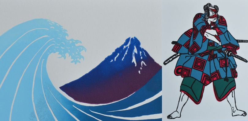 Lino cut and woodblock prints from George Ledyard